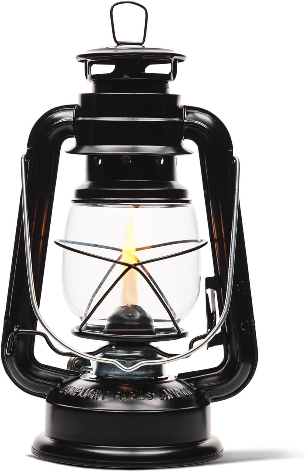 Power Outage Light - Vintage Hurricane Oil Lamp, Black Emergency