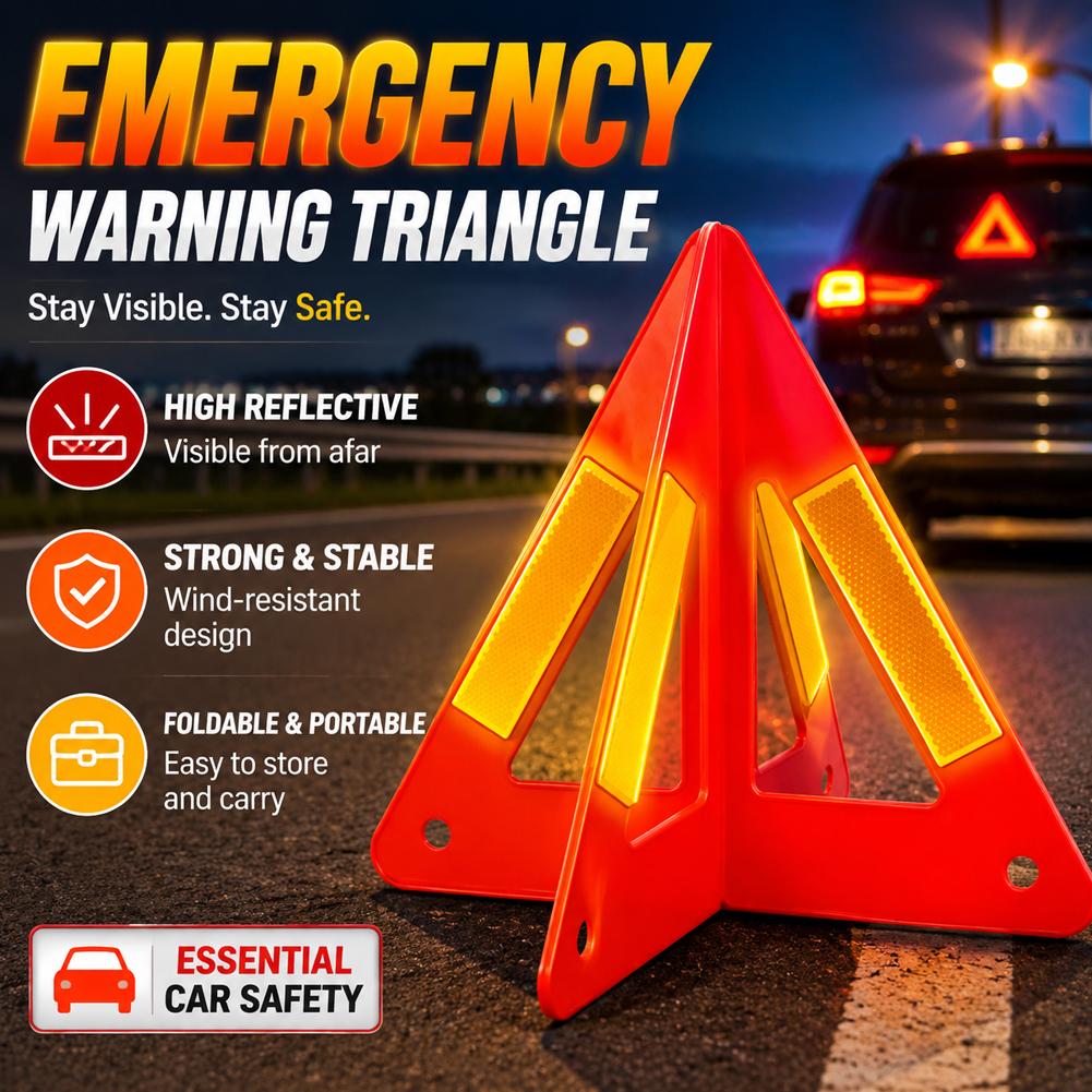 Emergency Exit Sign - Car Emergency Breakdown Warning Triangle Reflective
