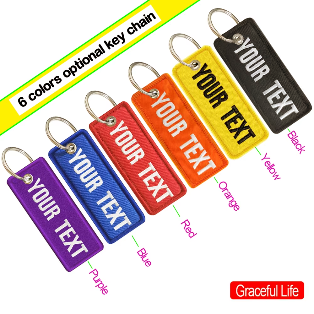 Security Chain Door - Personalized Name Customization Embroidery Patches, Car,