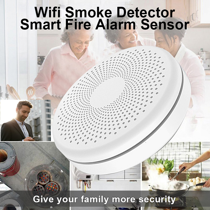 2 in 1 Version WiFi Tuya Smart - Smoke Detector Interconnected avaliação e preço
