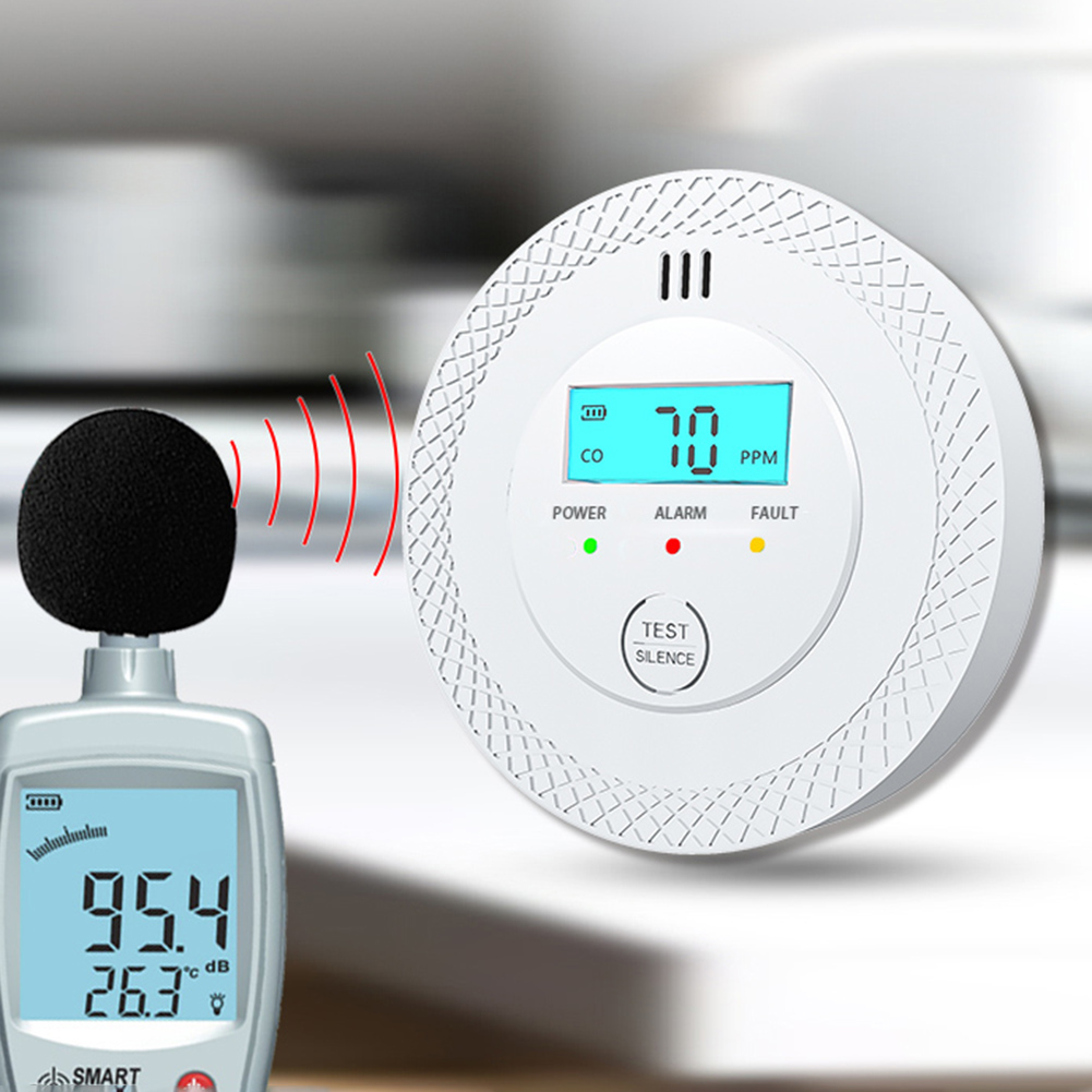 1-5PCS Carbon Monoxide Alarm D - Smoke Detector Interconnected avaliação e preço