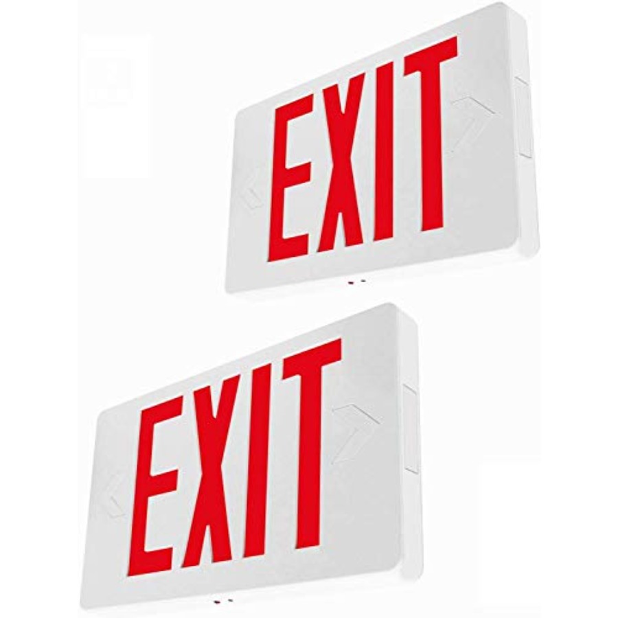 Ultra Slim LED Exit Sign, Red  - Emergency Exit Sign avaliação e preço