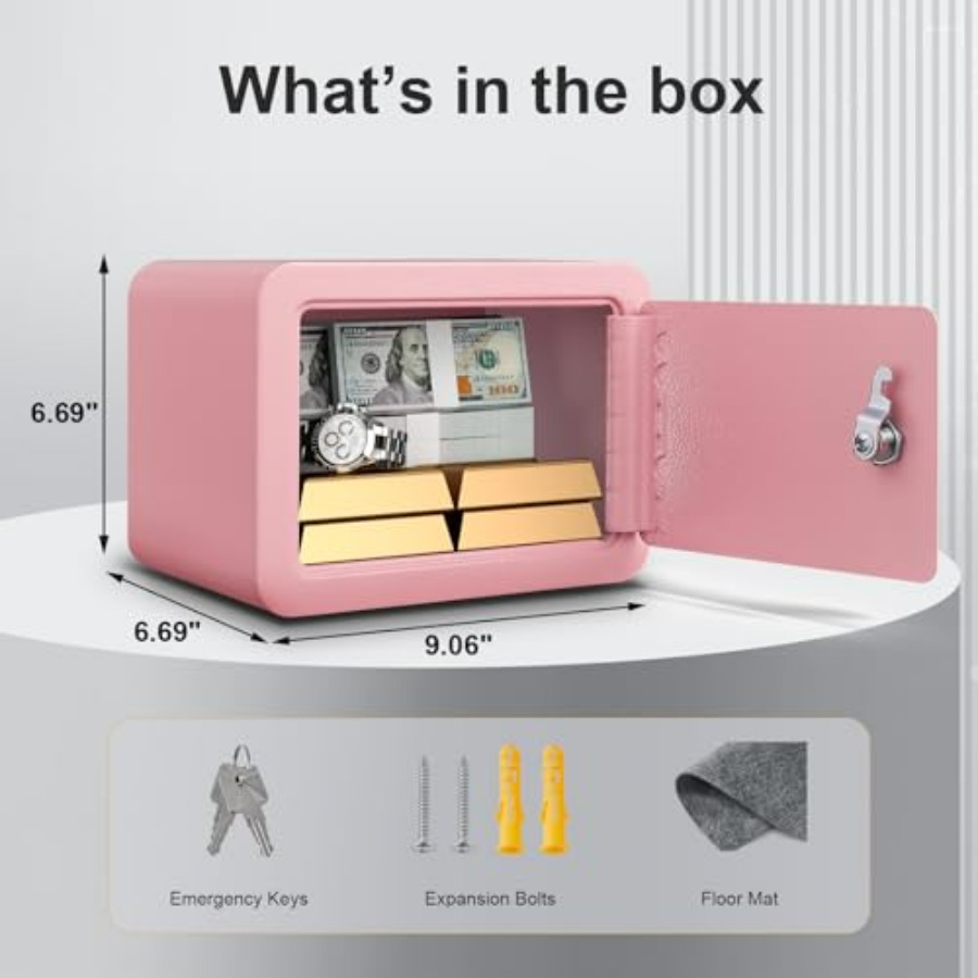 0.23 Cubic Small Safe Box for  - Lockbox Key Secure avaliação e preço
