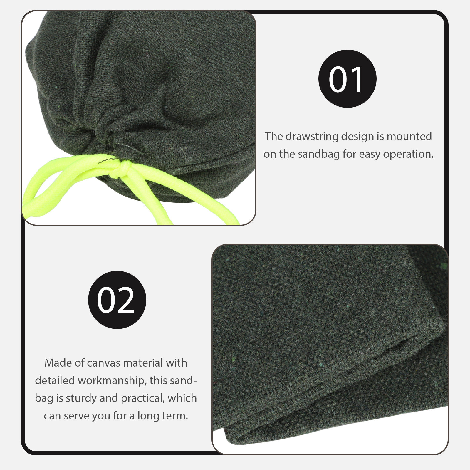 2Pcs Sturdy Drawstring Sandbag - Flood Barrier Bag avaliação e preço