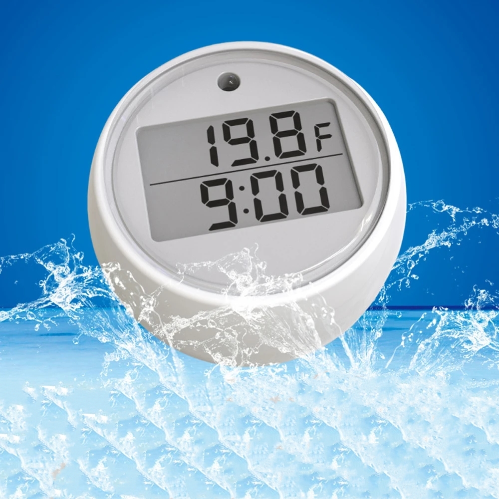1PC Ice Bath Thermometer with  - Pool Alarm Float avaliação e preço