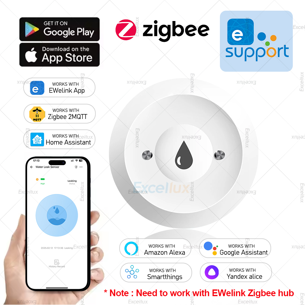 Ewelink Zigbee 3.0 Water Senso - Water Alarm Sensor avaliação e preço