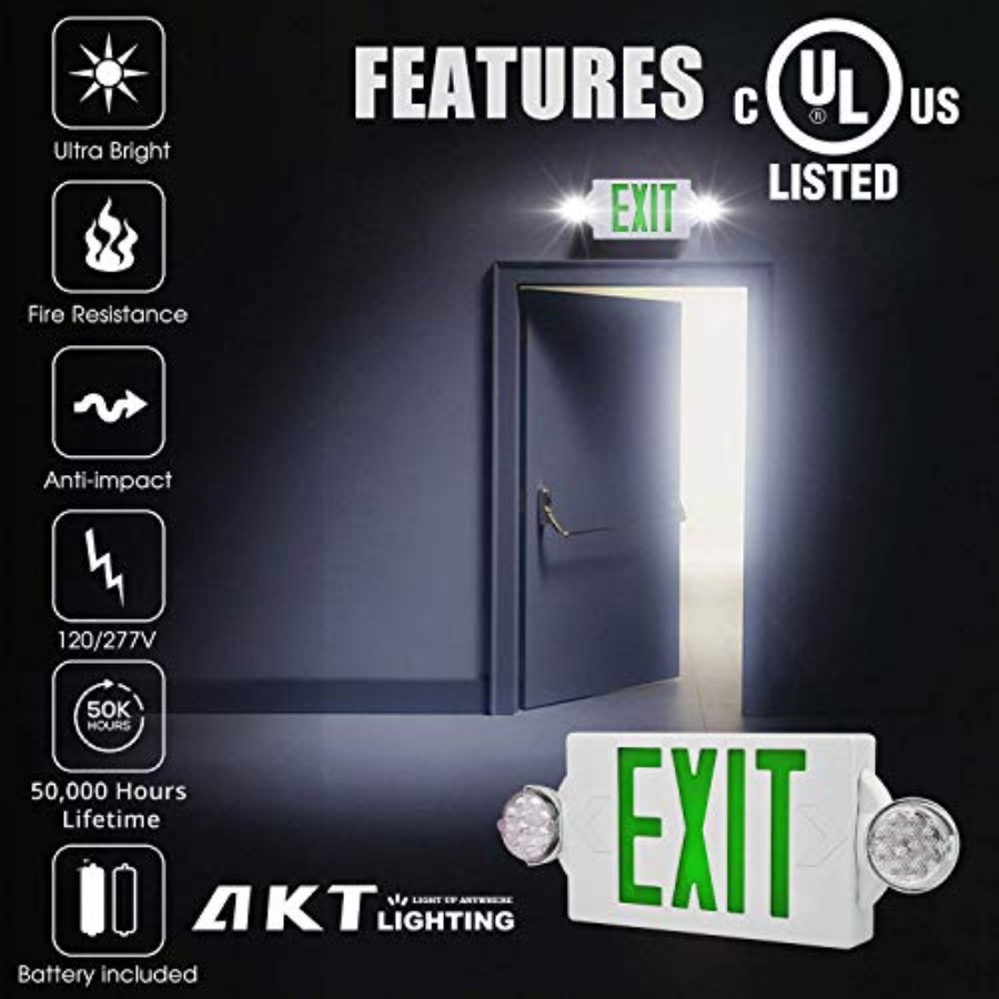 Emergency Exit Light, Adjustab - Emergency Exit Sign avaliação e preço