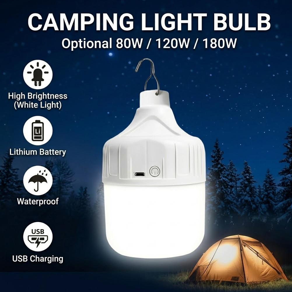 LED Emergency Bulb USB Recharg - Power Outage Light avaliação e preço