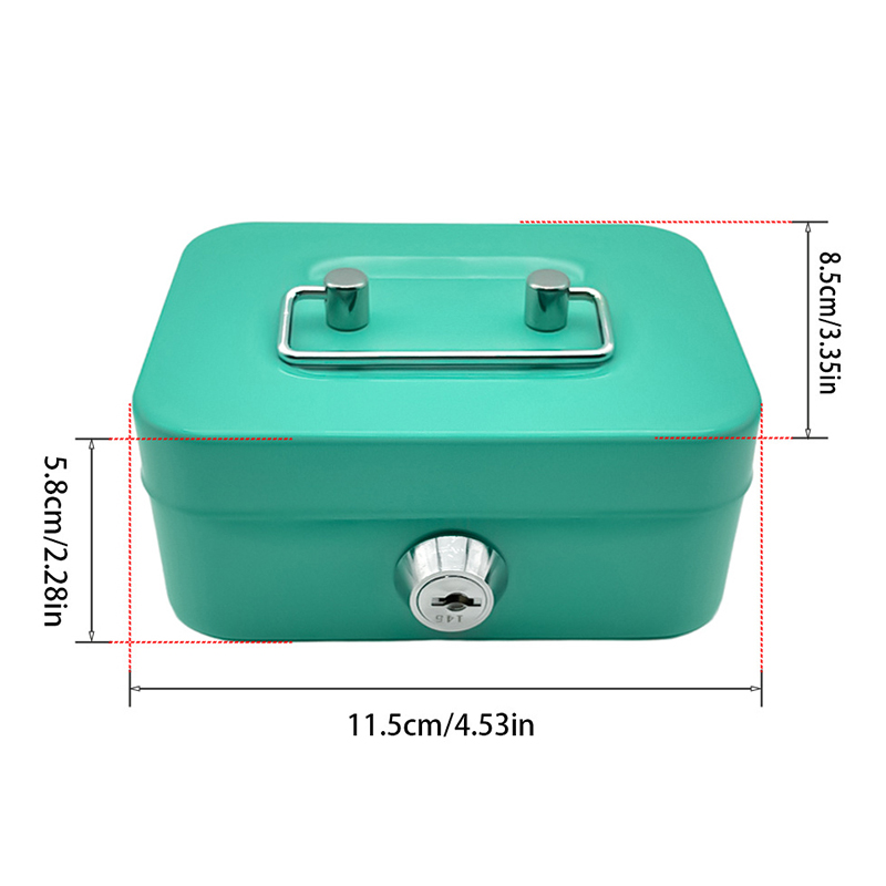Money Safe Box Lockable Cash B - Lockbox Key Secure avaliação e preço