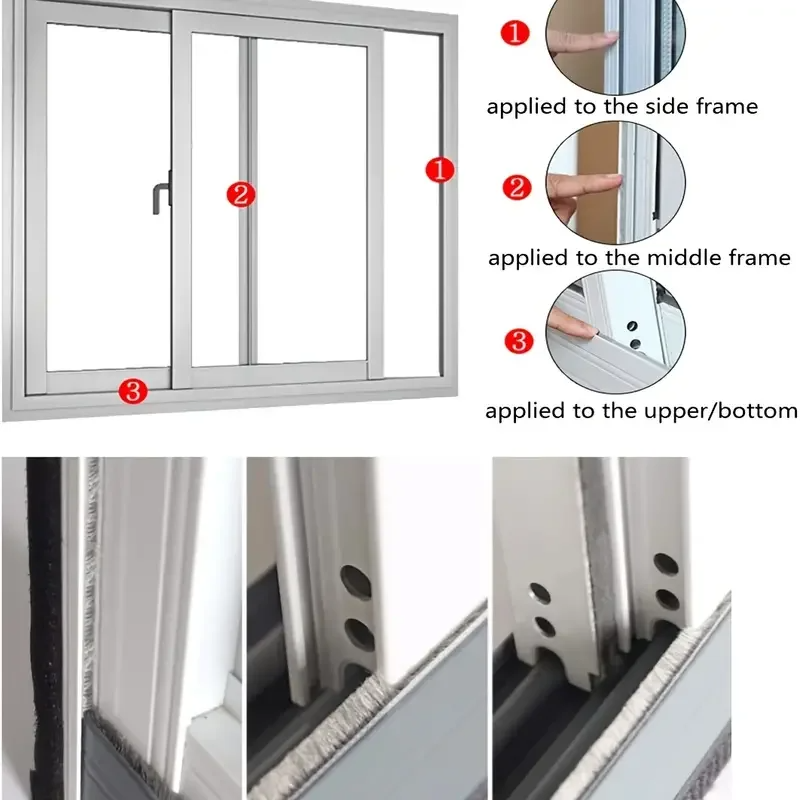 32.8 Feet Windproof Sealing St - Window Lock Bar avaliação e preço
