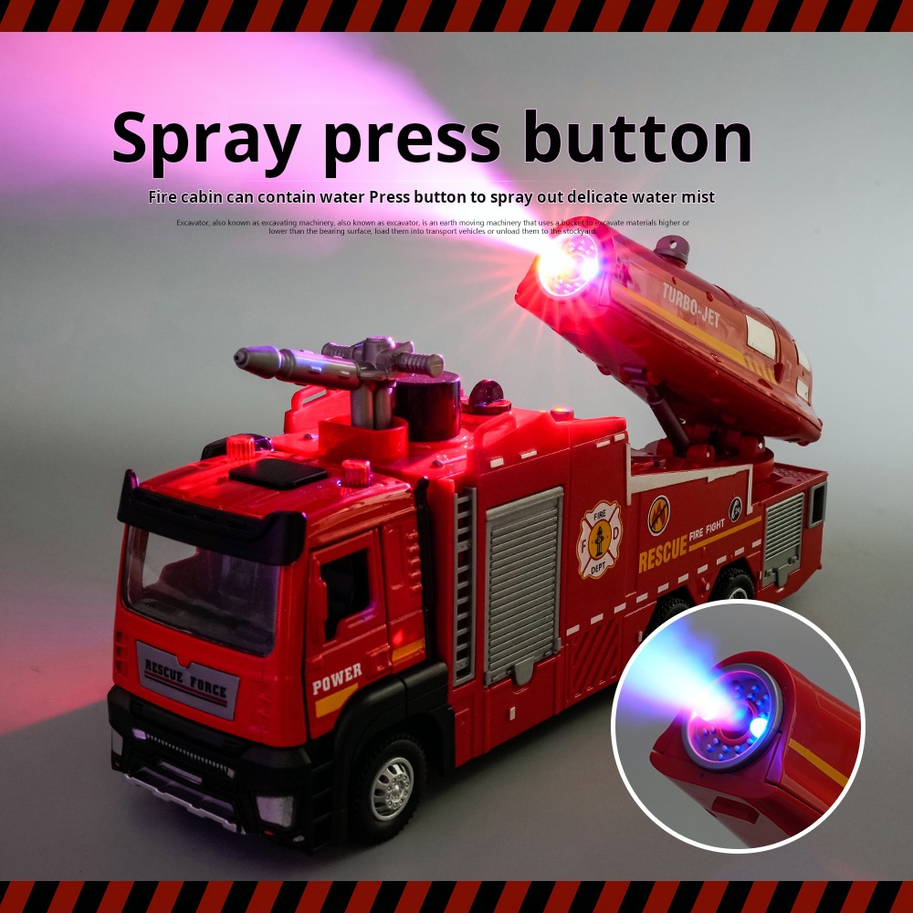 New Alloy Fire Truck Toy Large - Fire Escape Ladder avaliação e preço