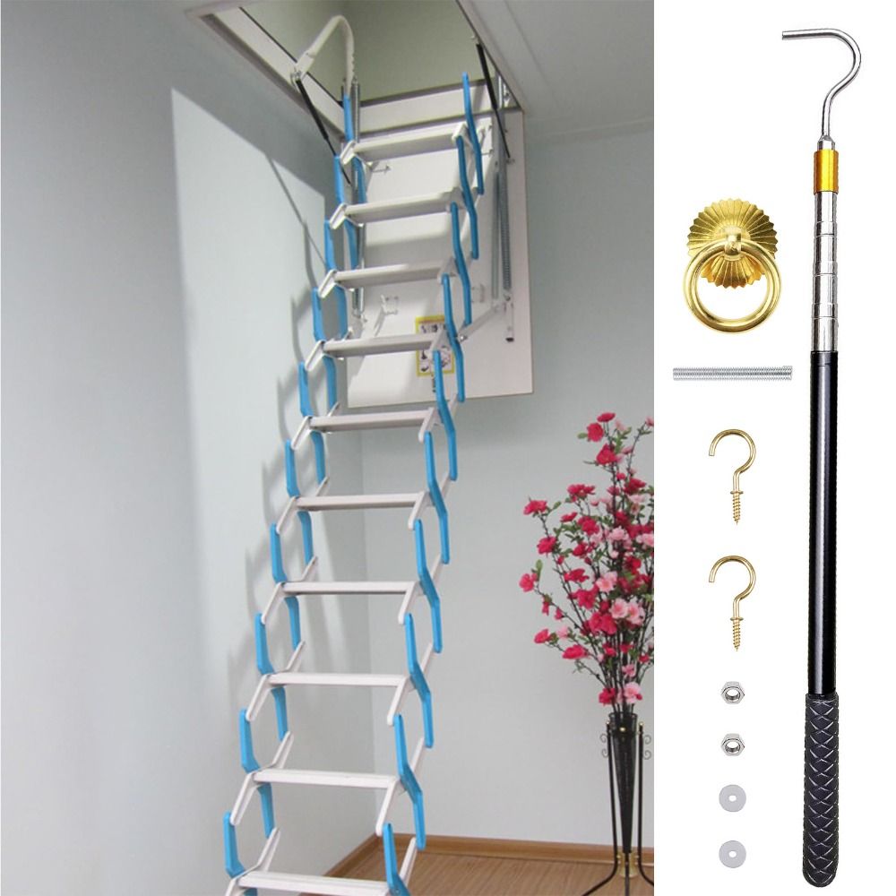 Stainless Steel Attic Ladder P - Fire Escape Ladder avaliação e preço