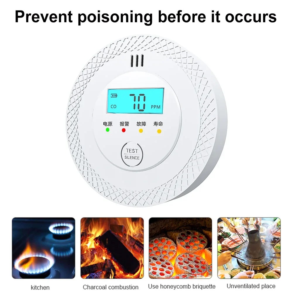 Carbon Monoxide Alarm Detector - Smoke Detector Interconnected avaliação e preço