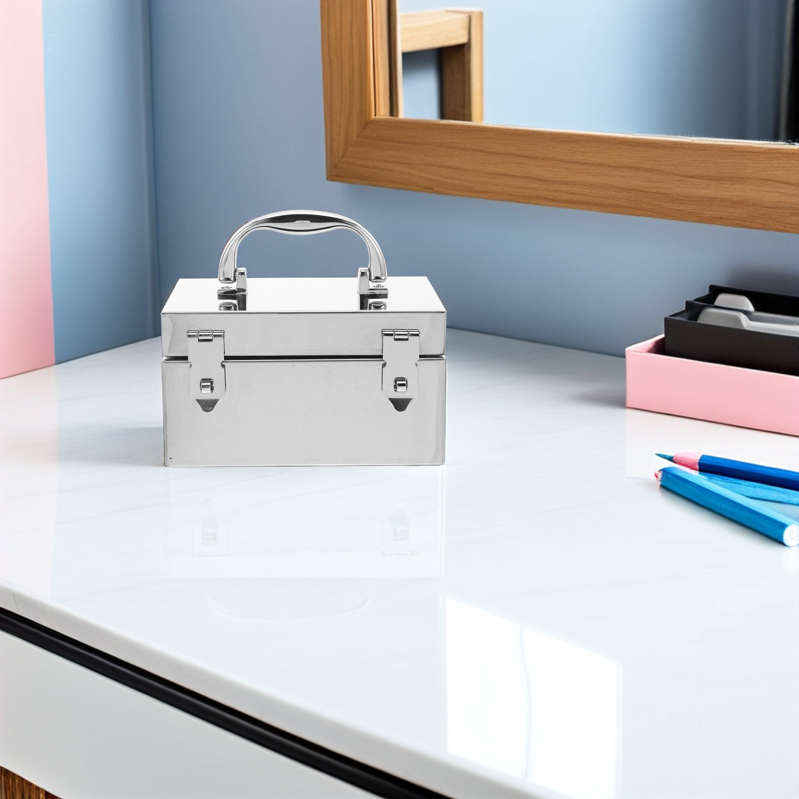 Stainless Steel Lockable Cash  - Lockbox Key Secure avaliação e preço