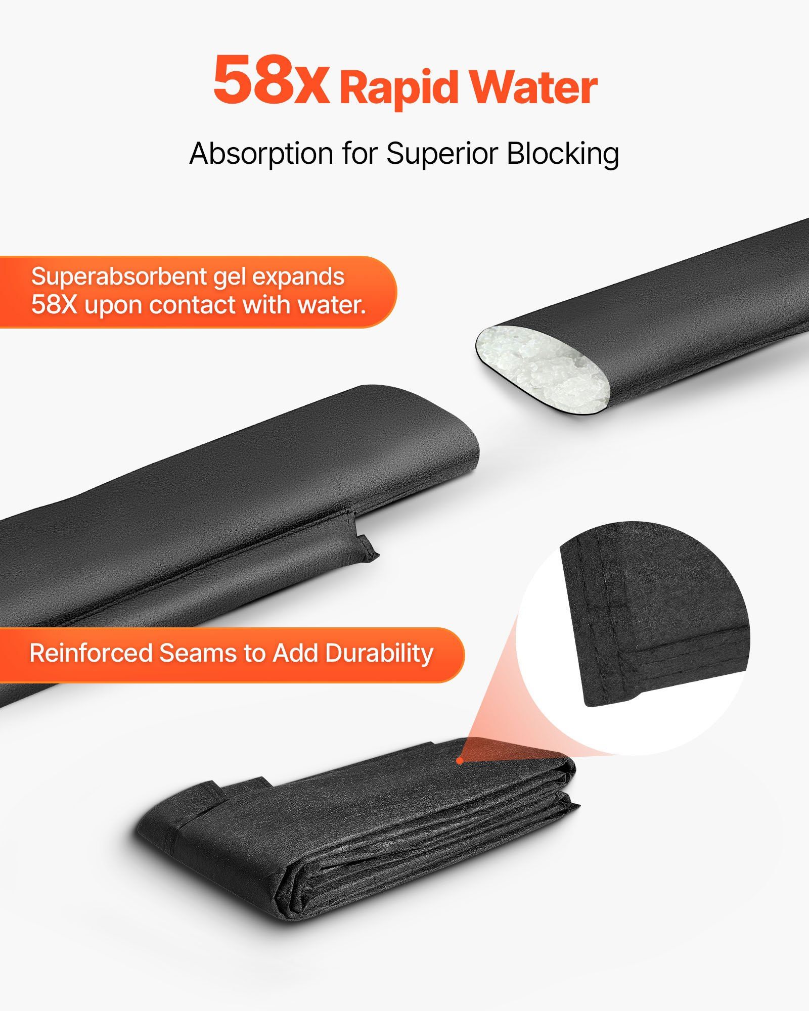 Flood Barrier, 8 Pack, 10 x 0. - Flood Barrier Bag avaliação e preço