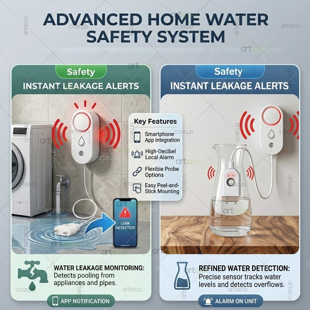 Zigbee Water Leak Detector Sma - Water Alarm Sensor avaliação e preço