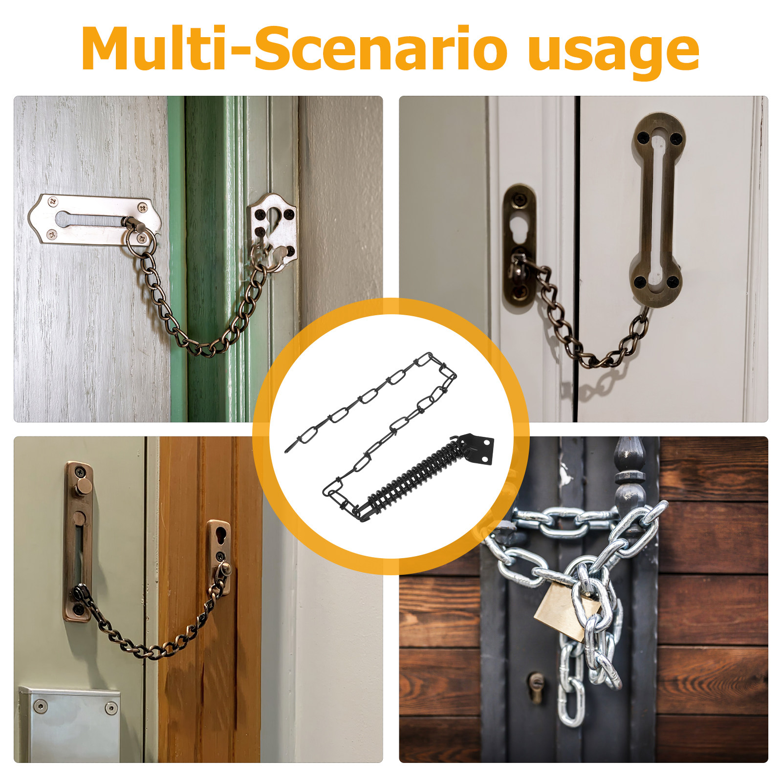 1Set Anti-Theft Door Chain Iro - Security Chain Door avaliação e preço