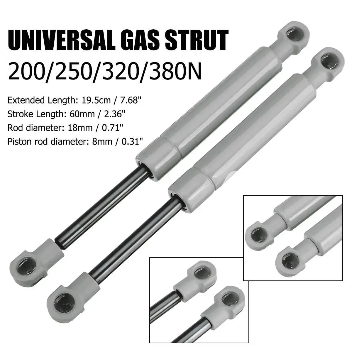 200-380N 195mm 8mm for RV Bed  - Window Lock Bar avaliação e preço