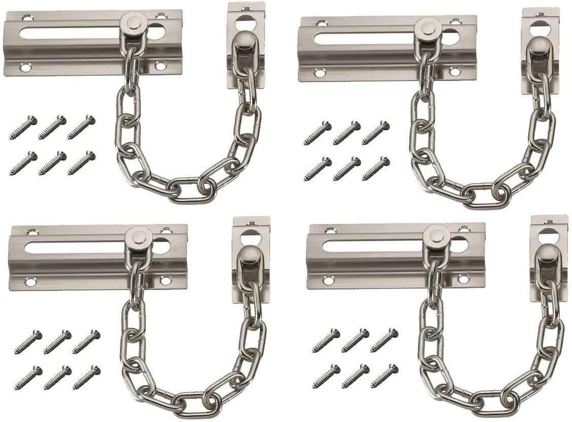 4PCS Door Chain Guard Security - Security Chain Door avaliação e preço