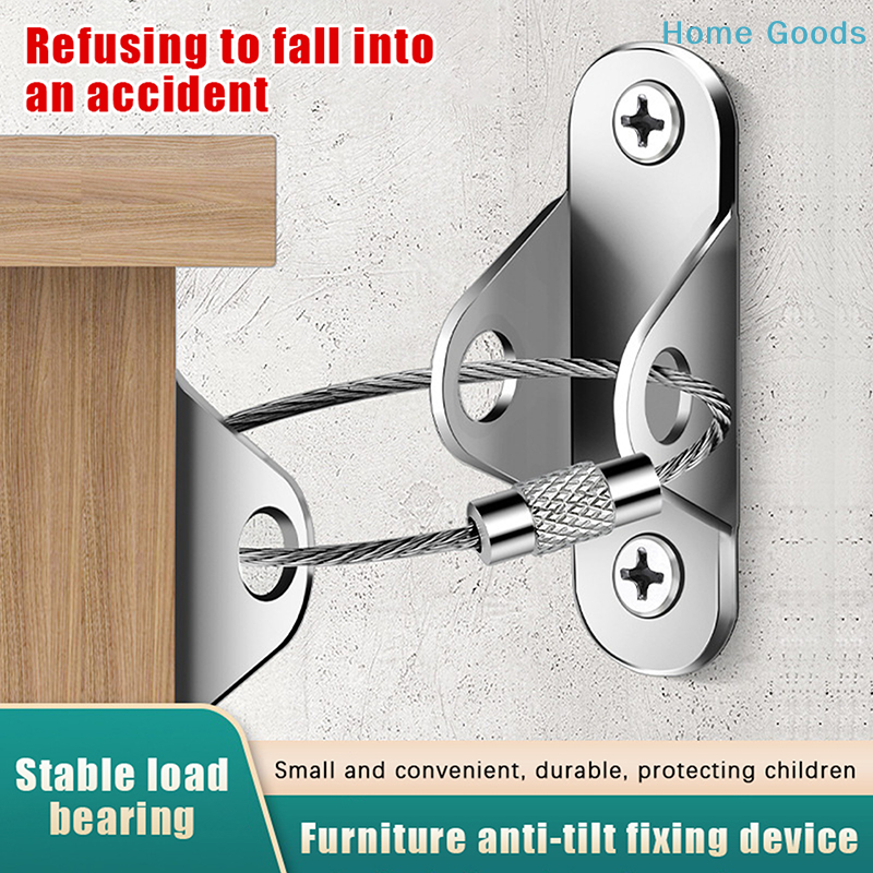 1Set Furniture Anchors Anti Ti - Earthquake Anchor Strap avaliação e preço