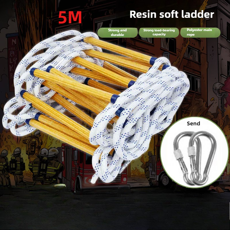 5M Resin Rope Ladder Aerial Wo - Fire Escape Ladder avaliação e preço